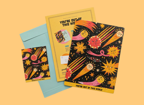 Postcard Puzzle - You're Out Of This World