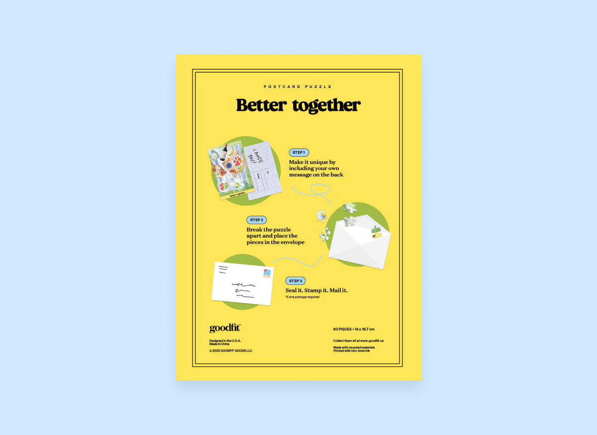 Postcard Puzzle - Better Together